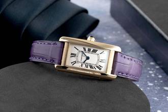 Thumbnail von Cartier Tank Américaine SM 18k (0,750) Gold Quarz Damenuhr Ref. W2601556