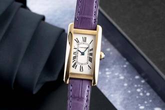 Thumbnail von Cartier Tank Américaine SM 18k (0,750) Gold Quarz Damenuhr Ref. W2601556