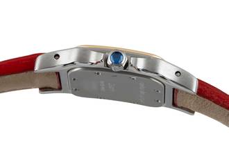 Thumbnail von Cartier Santos Stahl / Gold Quarz Damenuhr Ref. W200124D Box & Papiere