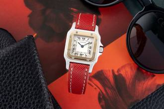 Thumbnail von Cartier Santos Stahl / Gold Quarz Damenuhr Ref. W200124D Box & Papiere