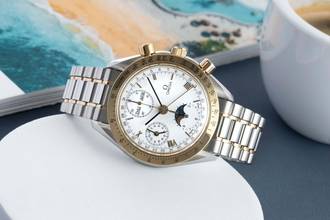 Thumbnail von Omega Speedmaster Date Chronograph Stahl / Gold Automatik Ref. 3336.20.00