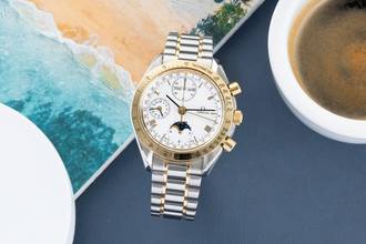 Thumbnail von Omega Speedmaster Date Chronograph Stahl / Gold Automatik Ref. 3336.20.00