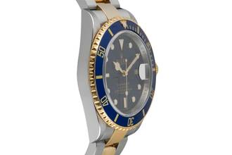 Thumbnail von Rolex Submariner Date Stahl / Gold Herrenuhr Blue Dial Ref. 16613 B&P 2008 M-Serie