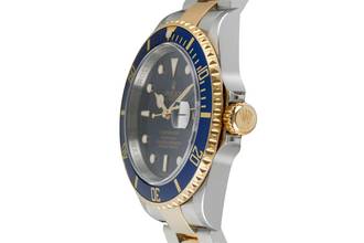 Thumbnail von Rolex Submariner Date Stahl / Gold Herrenuhr Blue Dial Ref. 16613 B&P 2008 M-Serie