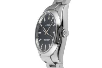 Thumbnail von Rolex Oyster Perpetual 34 Black Dial Stahl Herrenuhr Ref. 114200 Papiere 2020 LC110