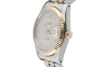 Thumbnail von Tudor Prince Date Stahl / Gold Linen Dial Automatik Ref. 74033 Papiere 2011