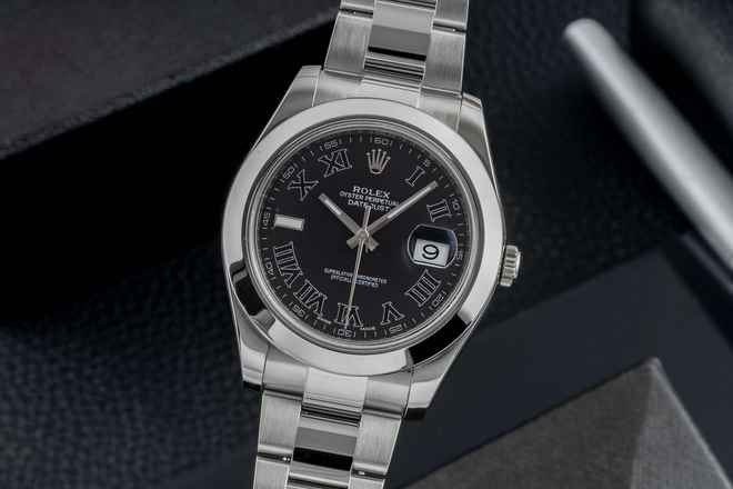 Rolex Datejust II 41 Siyah Kadran Oyster Çelik Otomatik Erkek Ref. 116300 Kutu