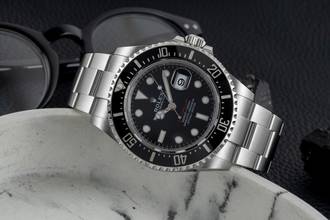 Thumbnail von Rolex Sea-Dweller Single Red Edelstahl Herrenuhr Oyster Ref. 126600 B&P 2022