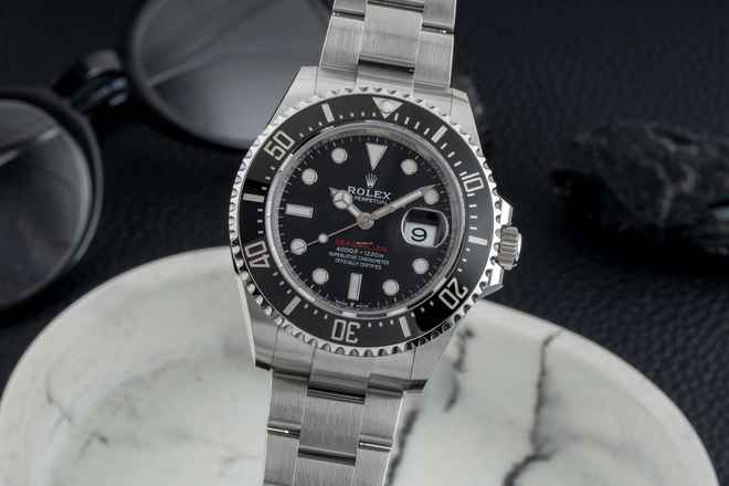 Rolex Sea-Dweller Single Red Paslanmaz Çelik Erkek Saat Oyster Ref. 126600 B&P 2022