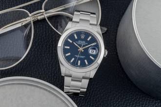 Thumbnail von Rolex Datejust 41 Blue Dial Edelstahl Automatik Herrenuhr Ref. 126300 B&P 2026
