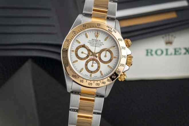 Rolex Daytona Zenith Kronograf Çelik / Altın Otomatik Erkek Saat Ref.16523