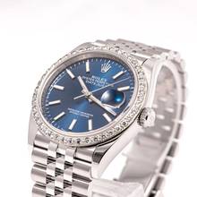Thumbnail von Rolex Datejust 36 Blue After Market Diamond – 126200 – like NEW – 01/2021 Full Set