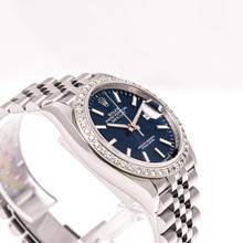 Thumbnail von Rolex Datejust 36 Blue After Market Diamond – 126200 – like NEW – 01/2021 Full Set