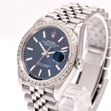 Thumbnail von Rolex Datejust 36 Blue After Market Diamond – 126200 – like NEW – 01/2021 Full Set