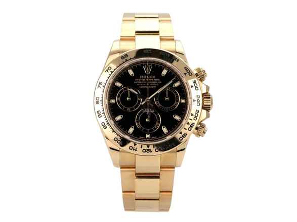 Rolex Daytona Cosmograph Daytona 18 kt Sarı Altın 116508 Siyah