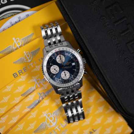  Breitling Old Navitimer Blue Dial 