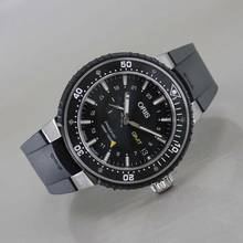 Thumbnail von Oris ProDiver GMT Titan Ø 49 mm Automatik Kautschuk Full Set Top Zustand