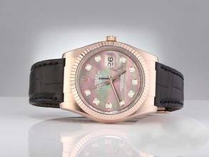 Thumbnail von Rolex Datejust 36 36mm 116135 2018 Rosegold 750 Automatik Perlmutt Diamanten Gold