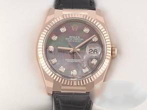 Thumbnail von Rolex Datejust 36 36mm 116135 2018 Rosegold 750 Automatik Perlmutt Diamanten Gold