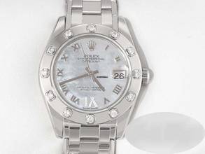Thumbnail von Rolex Lady-Datejust Pearlmaster 34 81319 2011 Weissgold 750 Perlmutt Diamanten Automatik