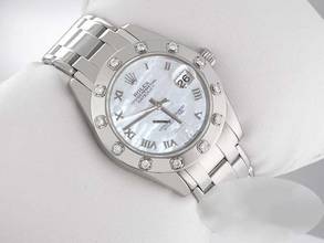Thumbnail von Rolex Lady-Datejust Pearlmaster 34 81319 2011 Weissgold 750 Perlmutt Diamanten Automatik 18kt White Gold