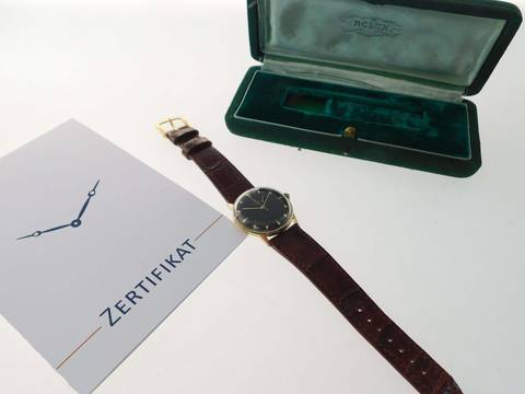 Rolex Oyster Precision Stelline 18 Karat Gelbgold , absolute Rarität seltenes Modell Ref. 3745 Handaufzug