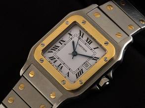 Thumbnail von Cartier Santos GM Großes Modell Ref.2961 1979 Full Set sehr gut Vintage Santos GM großes Modell