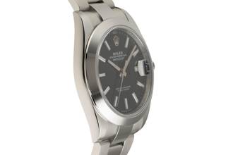 Thumbnail von Rolex Datejust 41 Black Dial Oyster Stahl Automatik Herrenuhr 126300 B&P 2019