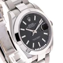 Thumbnail von Rolex Datejust 41 Black Oyster – 126300 – like NEW – 12/2023 Full Set Lc100