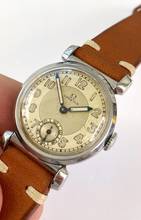 Thumbnail von Omega Serviced Small Scarab Stahl Art Deco Kal. 26.5 SOB zweifarbiges Ziffernblatt