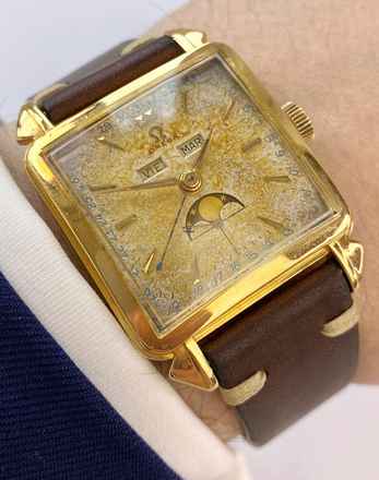  Omega Seamaster Cosmic Serviced Cosmic Triple Date Vintage Moonphase Mondphase Solid Gold Vollgold ref 3944 3944 