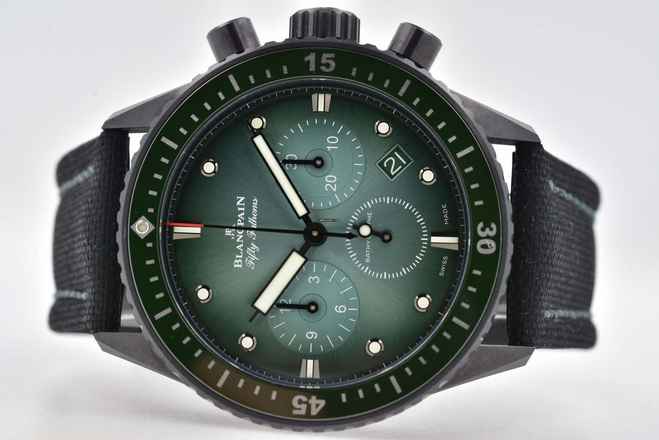  Blancpain Fifty Fathoms Bathyscaphe Chronograph Flyback 5200-0153-B52A Green Dial 