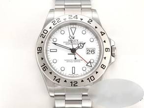 Thumbnail von Rolex Explorer II 40mm 16570 1998 Lc100 Edelstahl Automatik Zweite Zeitzone Stainless Steel Oyster-band White Dial Chronometer