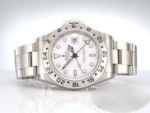 Thumbnail von Rolex Explorer II 40mm 16570 1998 Lc100 Edelstahl Automatik Zweite Zeitzone Stainless Steel Oyster-band White Dial Chronometer