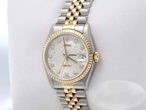 Rolex Datejust 31 31mm 68273 1997 Stahl Gelbgold 750 Diamanten Automatik