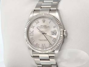 Thumbnail von Rolex Datejust 36 126234 2023 Stahl Weissgold 750 Diamanten Automatik Gold