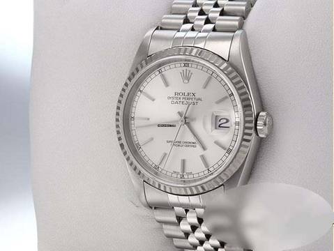 Rolex Datejust 36 36mm 16234 2001 Stahl Weissgold 750 Automatik Stainless Steel 18kt White Gold Date Just Jubilé-band Chronometer Oyster