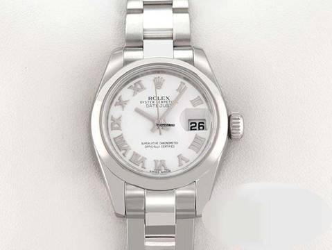 Rolex Lady-Datejust 26mm 179160 Edelstahl Automatik Damen Stahl Damenuhr Stainless Steel Oyster-band Chronometer White Dial