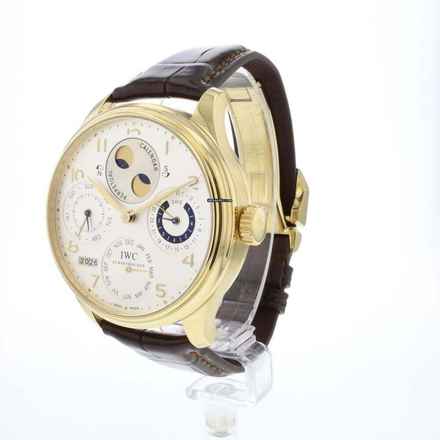  IWC Portugieser Ewiger Kalender Perpetual Calendar Silver Dial Yellow Gold 
