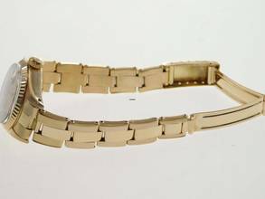 Thumbnail von Rolex Lady-Datejust 18 Kt Gelbgold mit original Brillant Blatt 26 mm mit Box im Top Zustand sehr schöne Damenuhr aus 1980