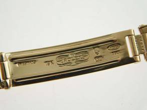 Thumbnail von Rolex Lady-Datejust 18 Kt Gelbgold mit original Brillant Blatt 26 mm mit Box im Top Zustand sehr schöne Damenuhr aus 1980