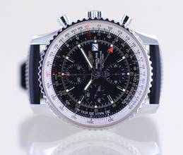 Thumbnail von Breitling Navitimer World 46 mm Chronograph Klassiker black dial B+P