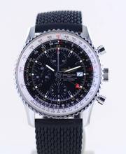 Thumbnail von Breitling Navitimer World 46 mm Chronograph Klassiker black dial B+P