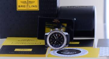 Thumbnail von Breitling Navitimer World 46 mm Chronograph Klassiker black dial B+P