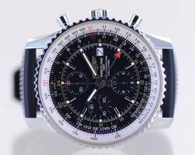 Thumbnail von Breitling Navitimer World 46 mm Chronograph Klassiker black dial B+P