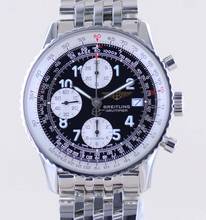 Thumbnail von Breitling Old Navitimer 41,5 mm Chronograph Stahlband Klassiker black arabic dial B+P