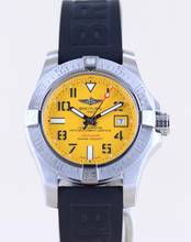 Thumbnail von Breitling Avenger II Seawolf Stahl Yellow Dial Kautschukband Automatic B+P 45.5mm