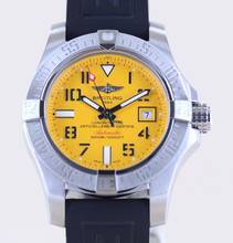 Thumbnail von Breitling Avenger II Seawolf Stahl Yellow Dial Kautschukband Automatic B+P 45.5mm