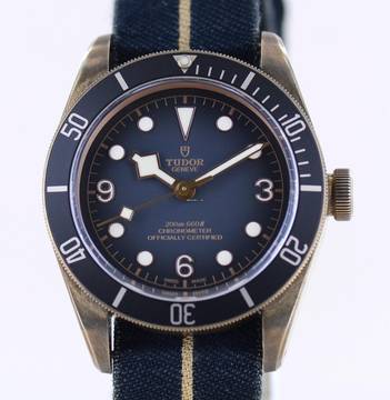 Tudor Black Bay Bronze grey Dial Top Cool B+P Textilband