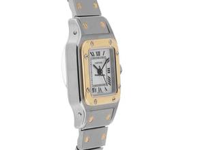 Thumbnail von Cartier Santos Galbée Lady Ref.0902 1999 Box&Beschreibung sehr gut Vintage Santos Galbee Lady PM kleines Modell